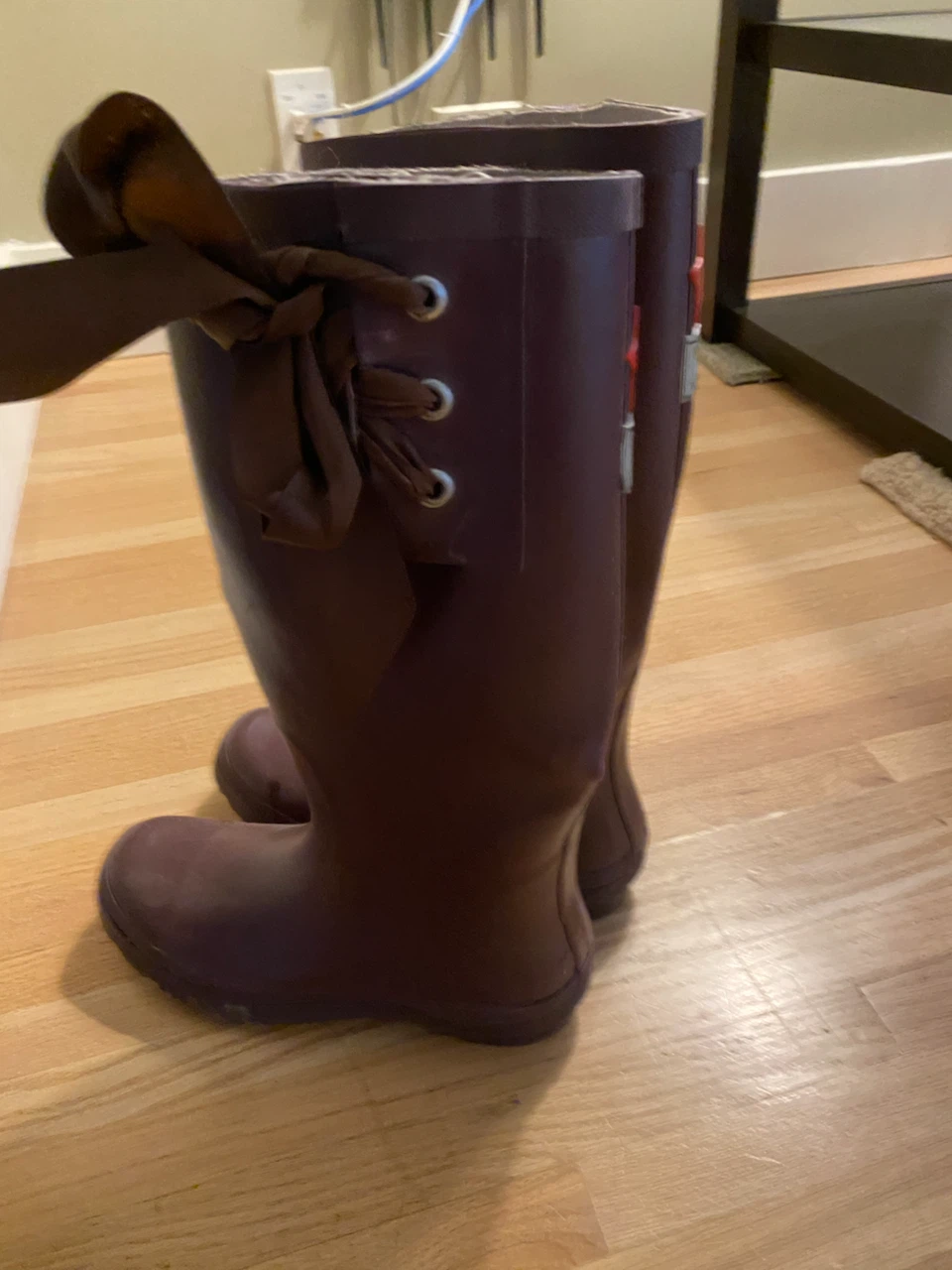 Noa Noa Burgundy Rain Boots