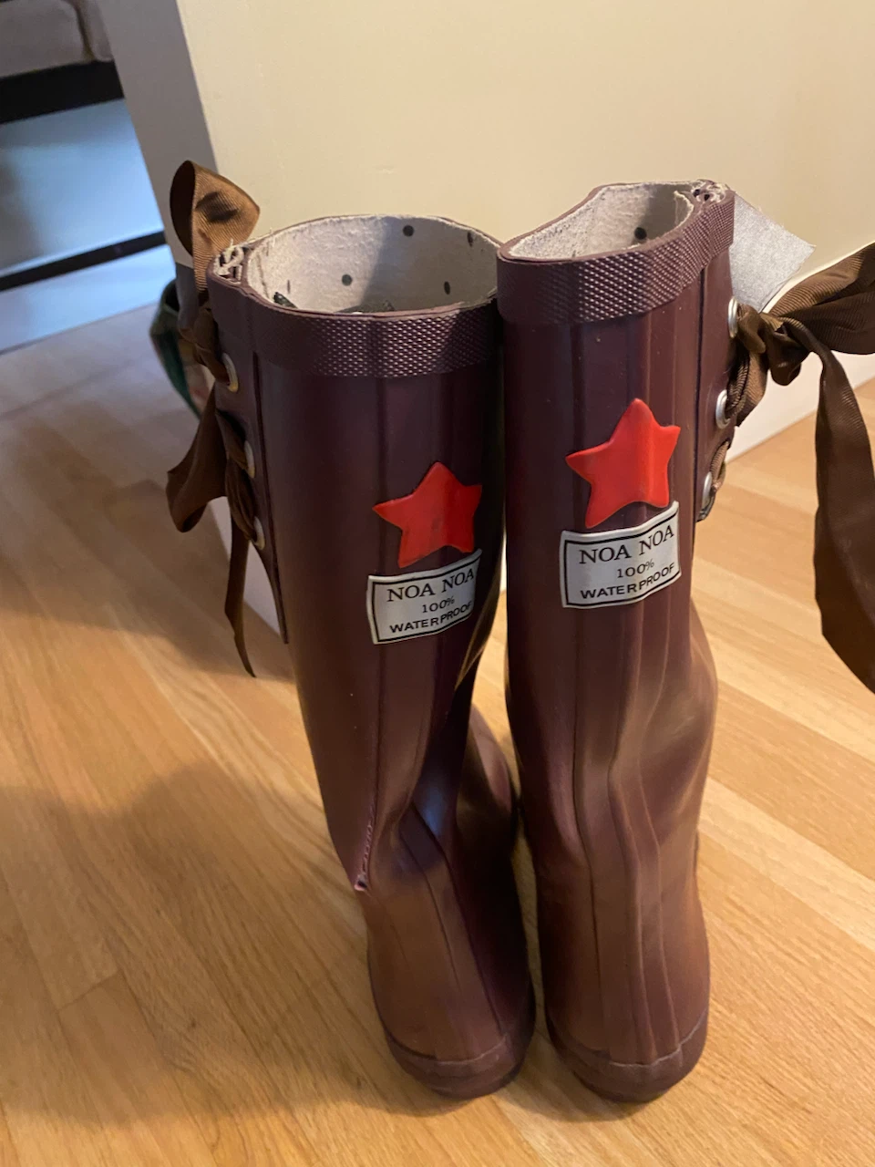 Noa Noa Burgundy Rain Boots - photo 2