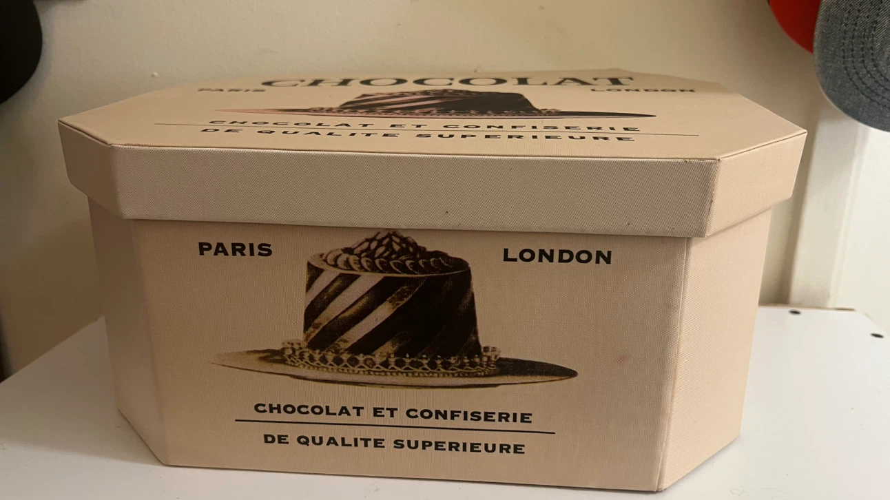 Decorative Paris London Chocolat Storage Box-13" x 9" x 6"