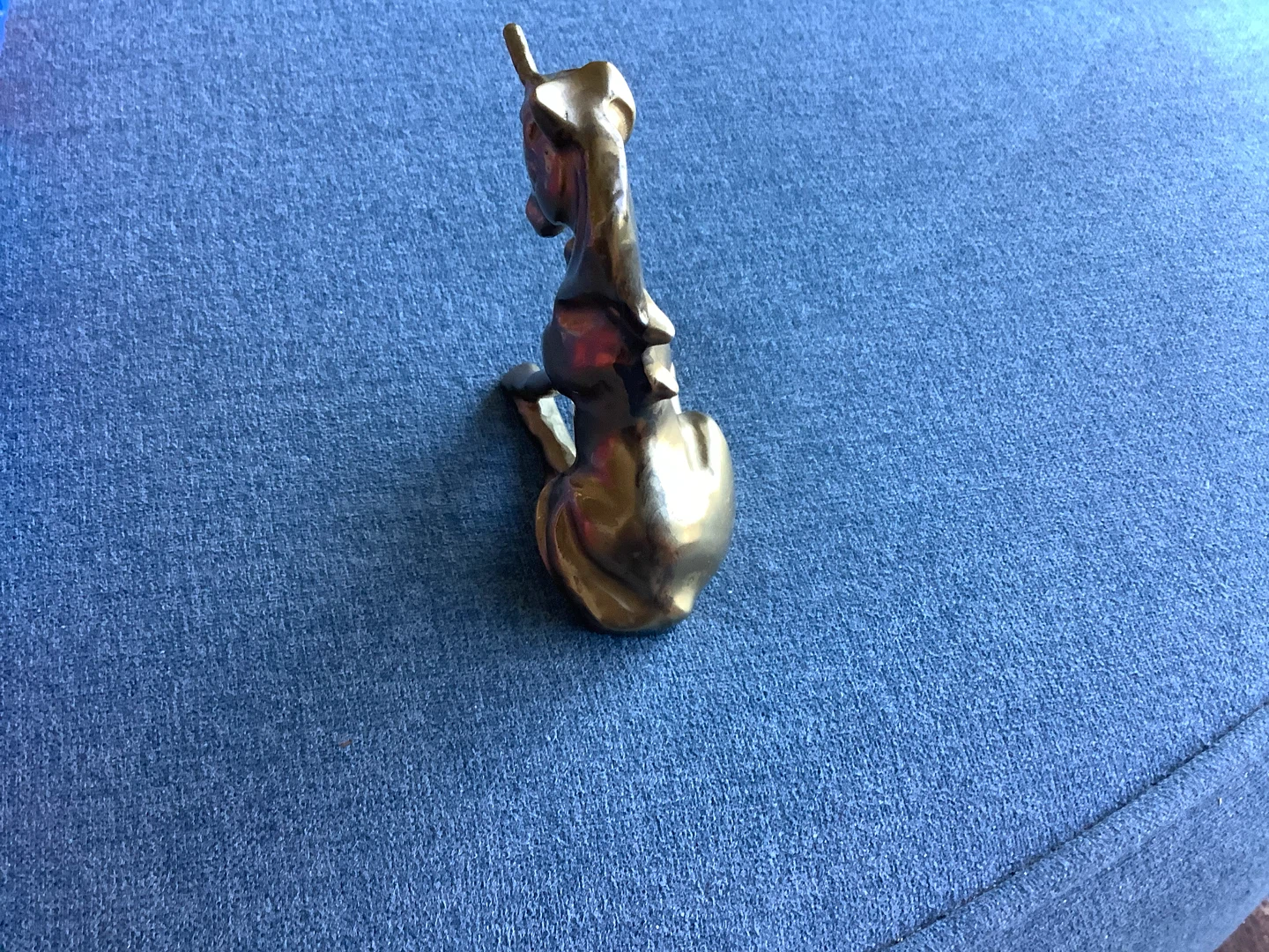 Vintage MCM Solid Brass Unicorn Figurine 🐞 - photo 4