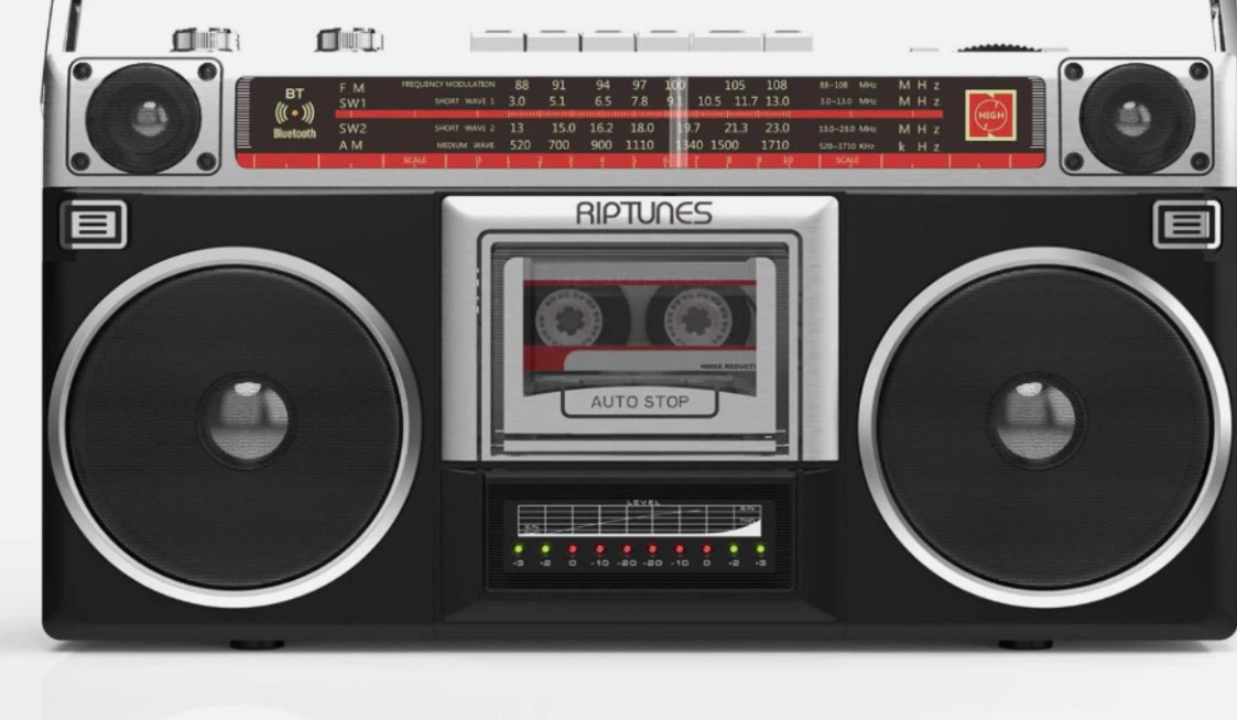 Retro Boombox Radio Cassette Player Recorder AM/FM 80s - photo 2