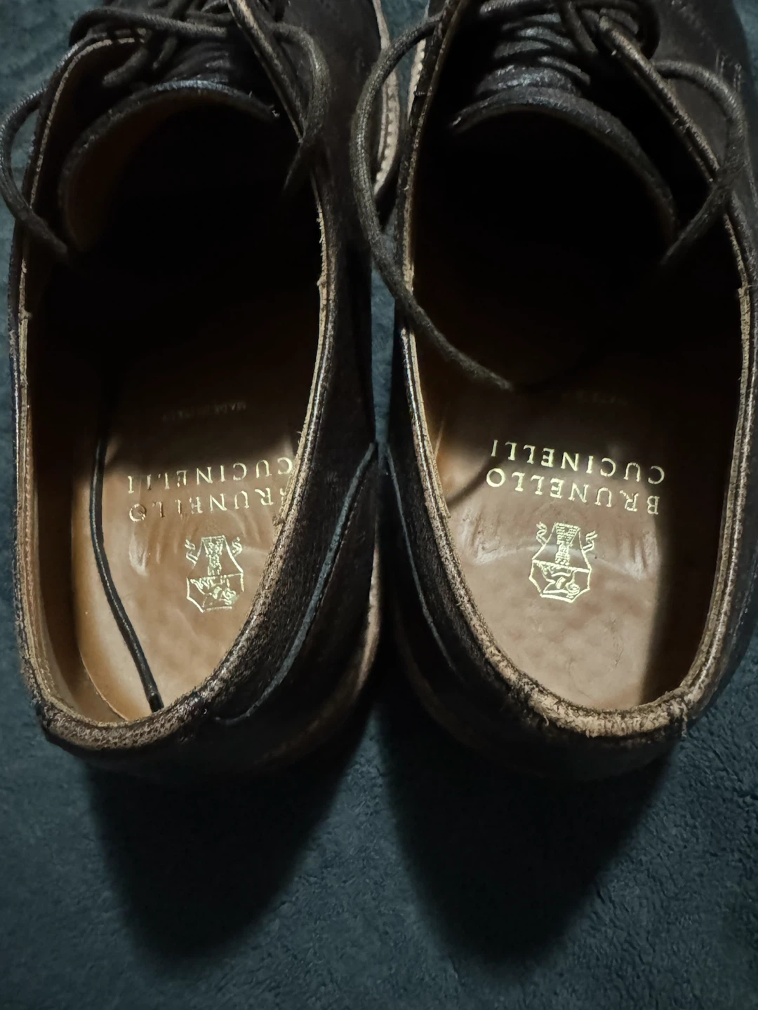 Brunello Cucinelli Dark Brown Leather Shoes - photo 3