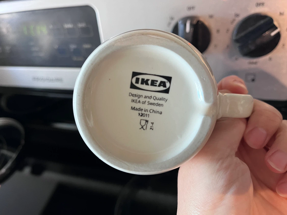 Set of two white IKEA mugs - photo 4