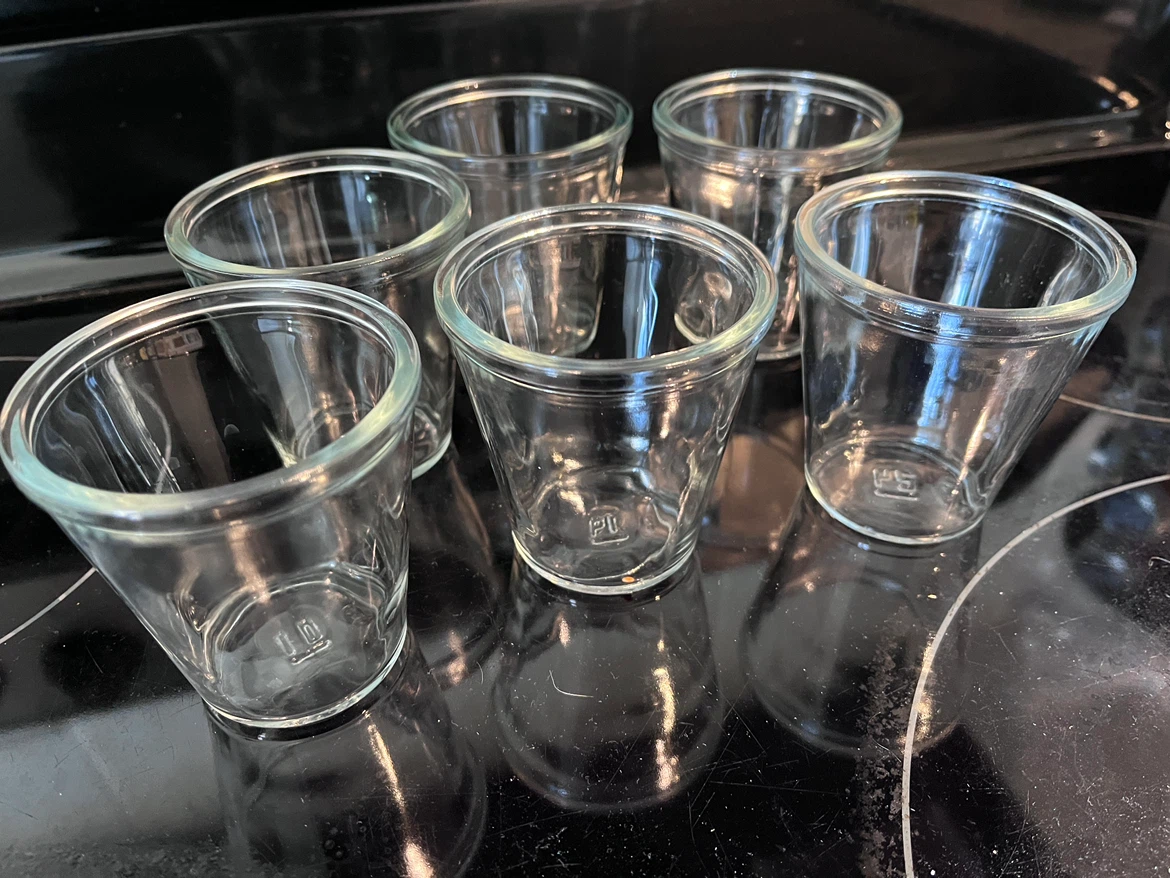 Set of 6 Weck Glass Jars