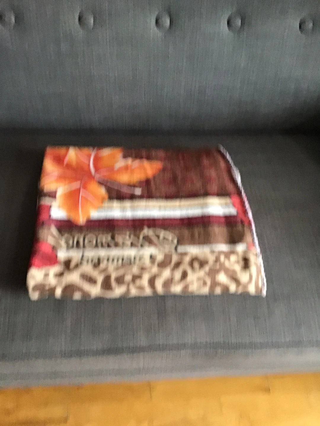 Fall Pattern Fleece Throw Blanket - photo 2