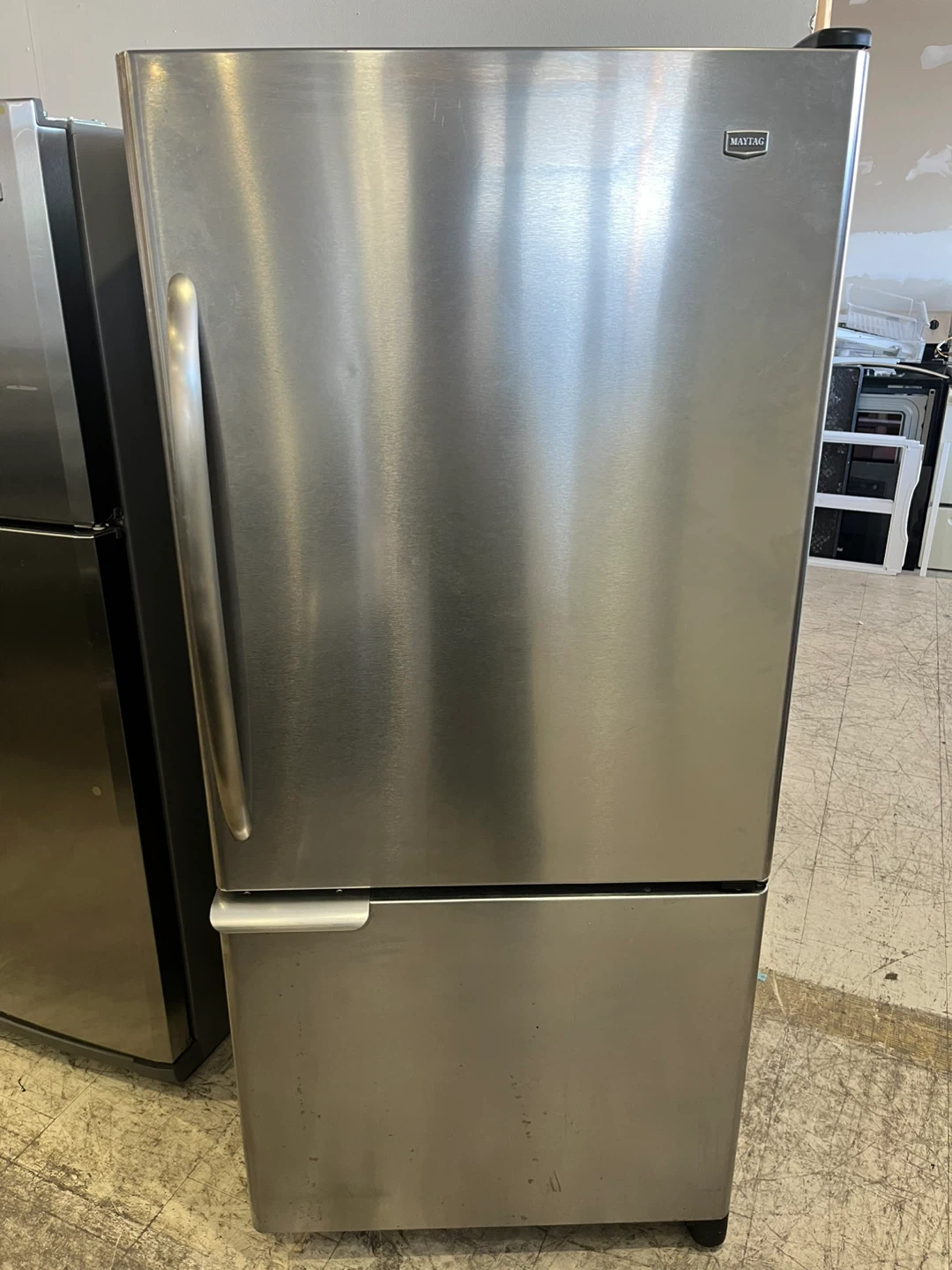 Maytag 30”Stainless Steel Bottom Freezer Fridge