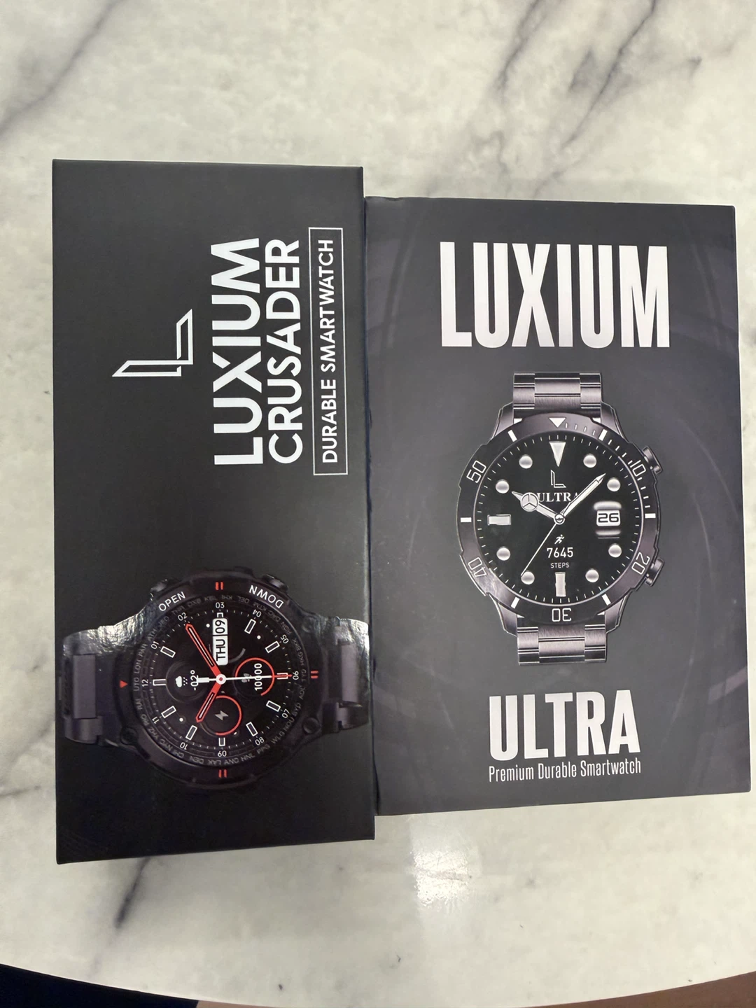 Luxium Crusader and Luxium Ultra Smartwatches.