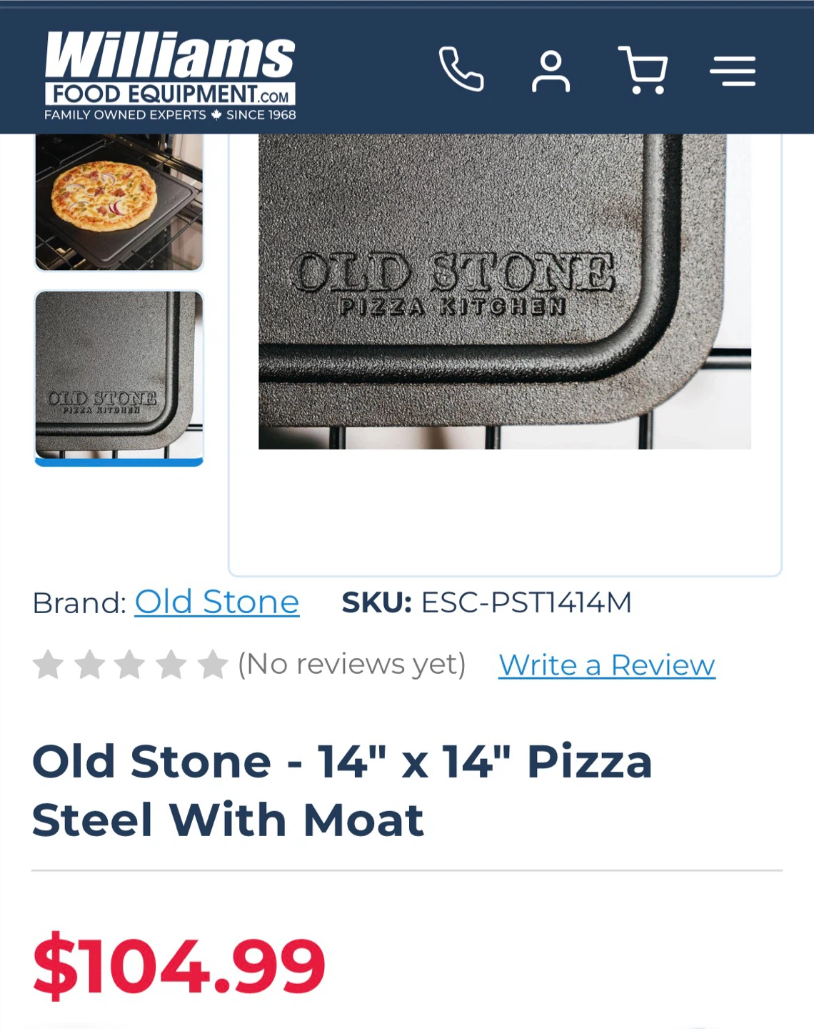 14” Pizza Steel, Old Stone - photo 3