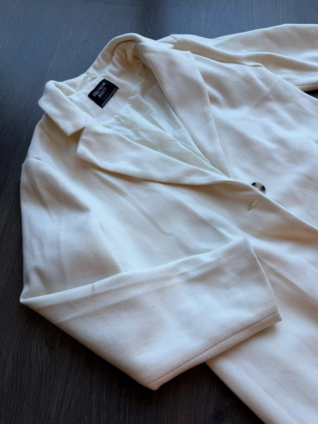 Streetwear Society Cream Wool-Blend Coat - photo 2