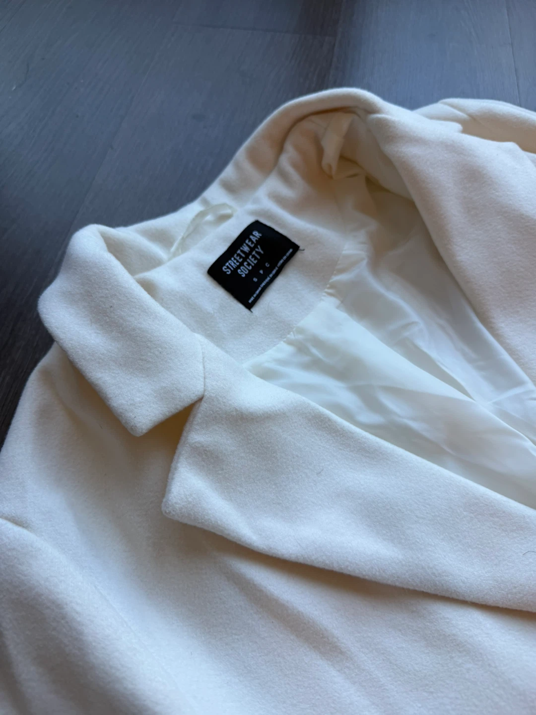 Streetwear Society Cream Wool-Blend Coat - photo 3