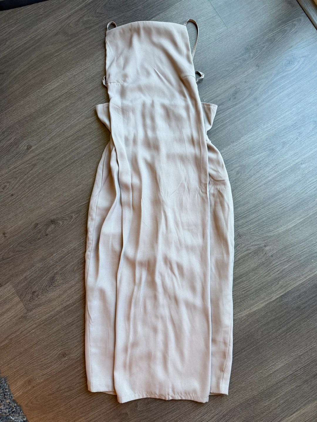 Beige Midi Dress