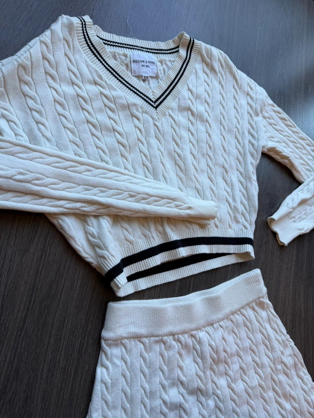 Willow & Wind Cable Knit Matching Set - photo 2