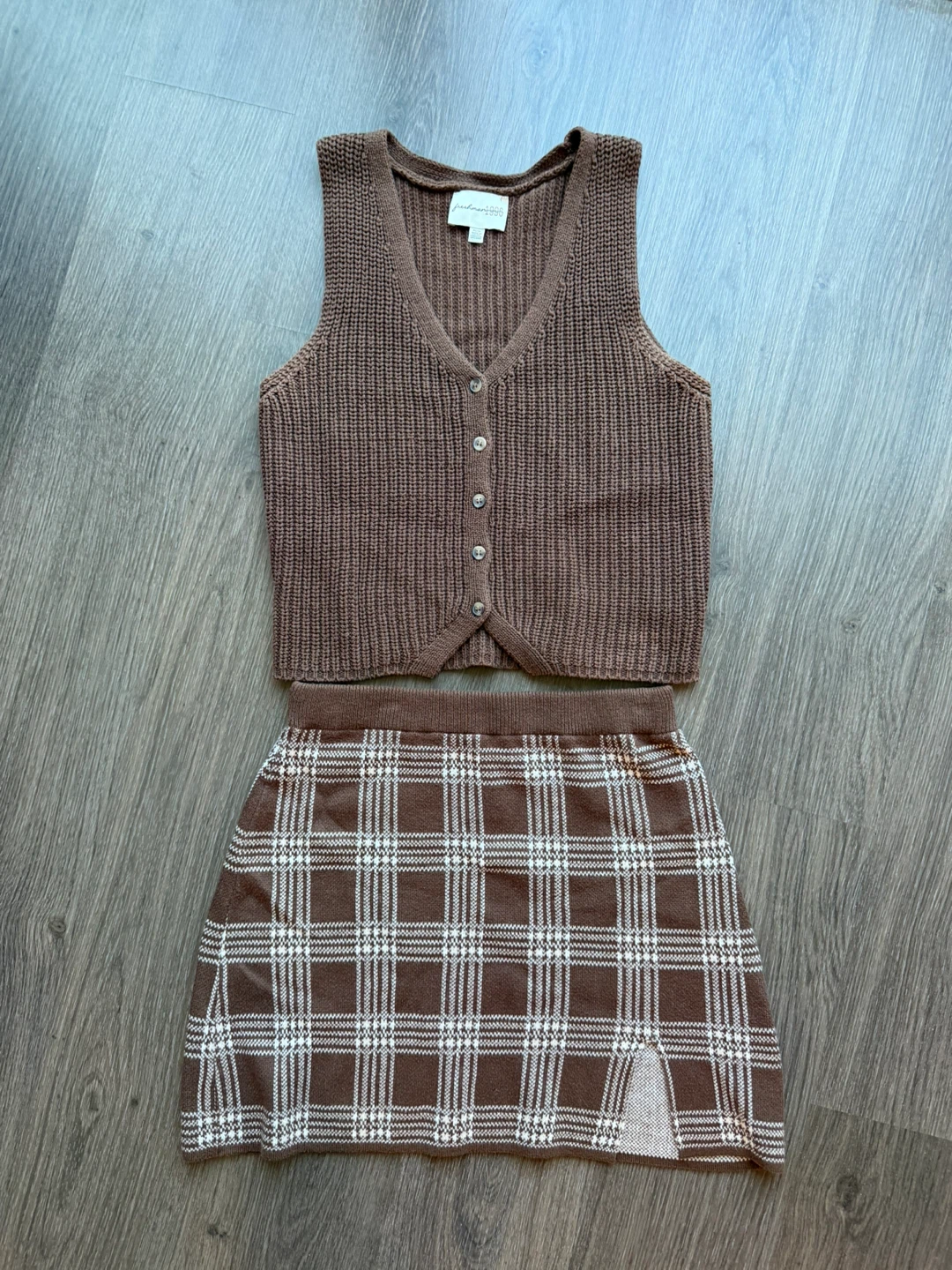 Freshman 1996 Knit Vest and Skirt Set