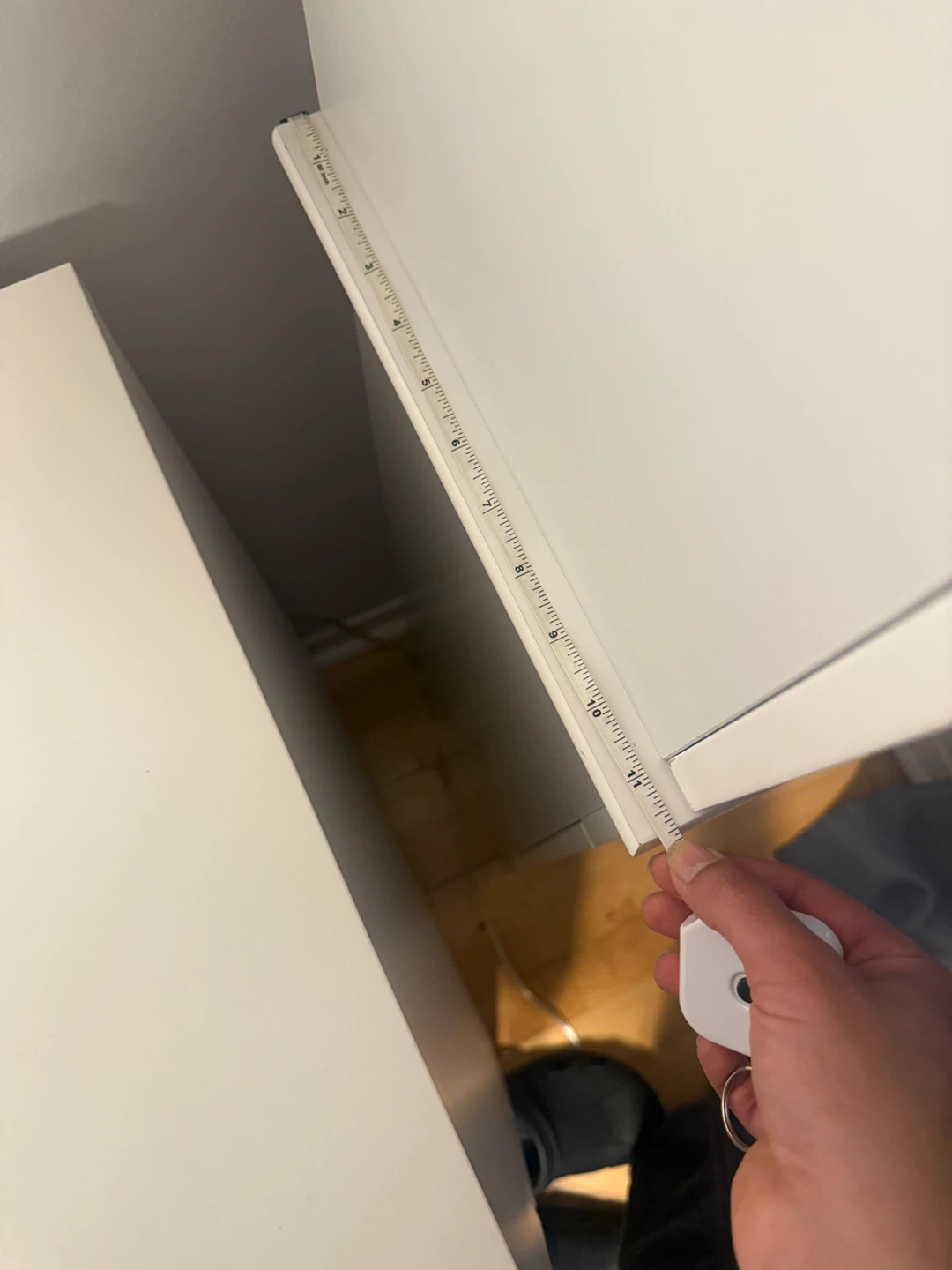 White tall storage cabinet - photo 3