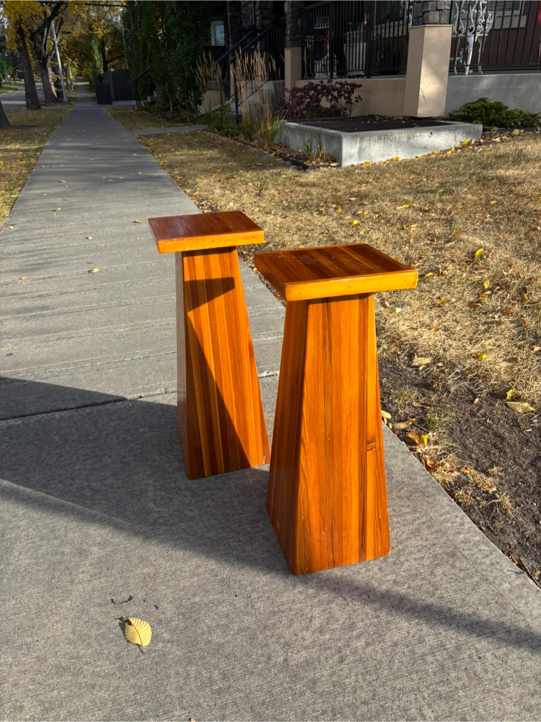 Cedar wood Display Pedestals stand - photo 3
