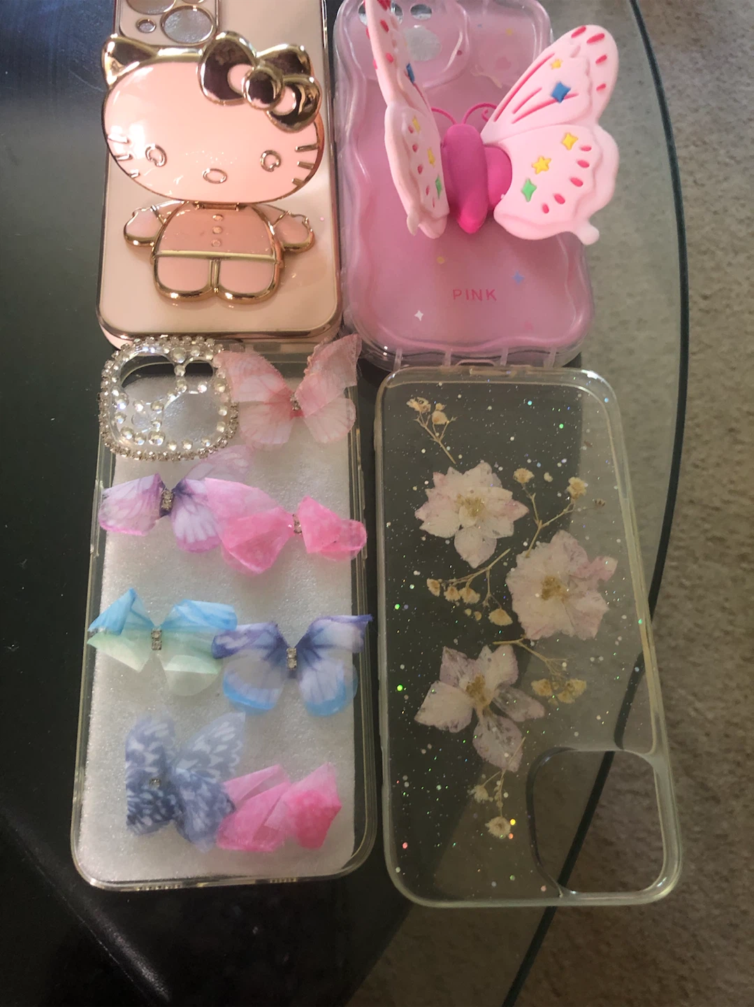 Set of 4 Decorative Phone Cases