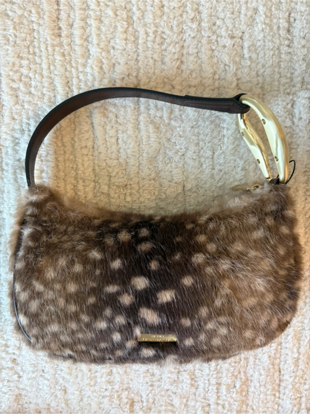NEW BCBGGeneration BAMBI Faux Fur Handbag