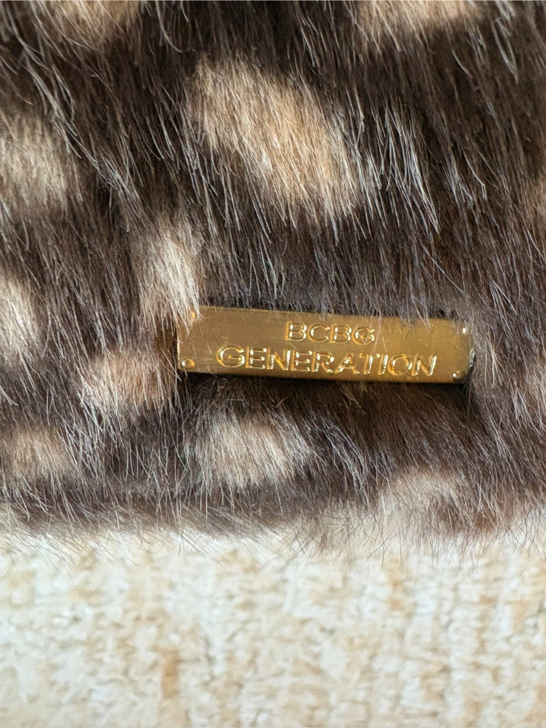 NEW BCBGGeneration BAMBI Faux Fur Handbag - photo 2