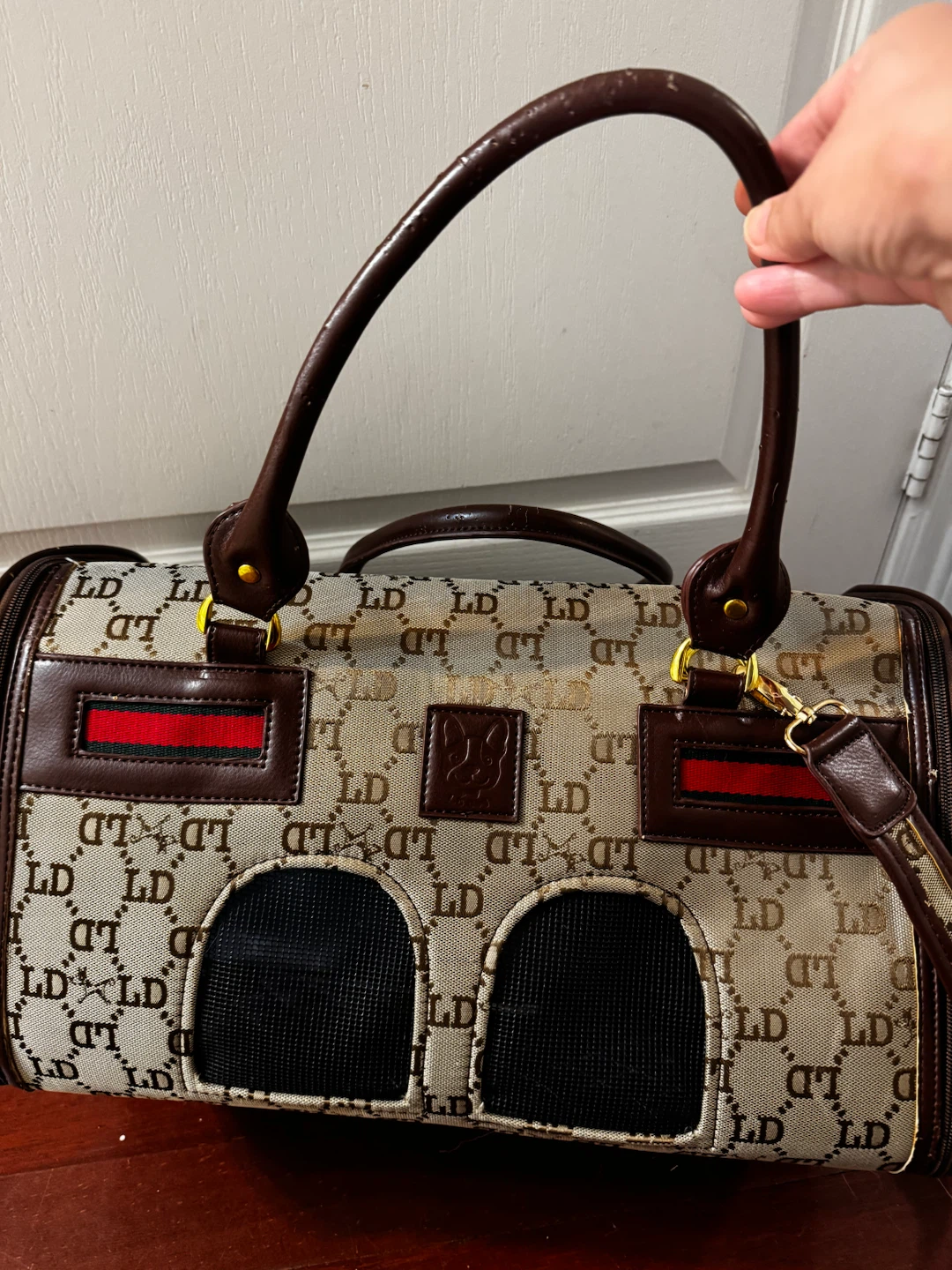 LD Pattern Pet Carrier Bag