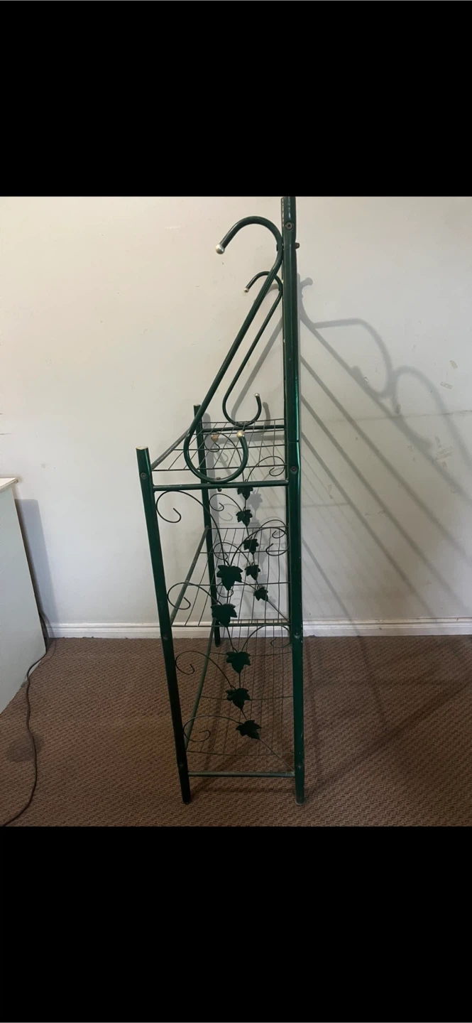 Dark Green Decorative Metal Baker's Rack - photo 3