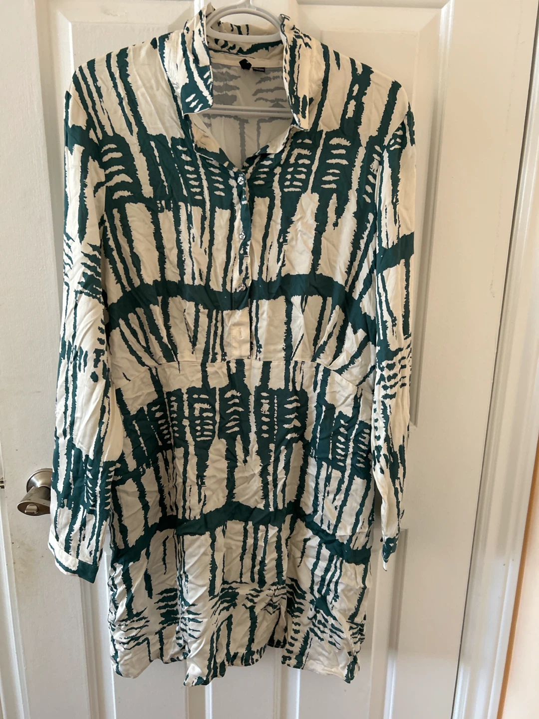 H&M Patterned Shirt Dress