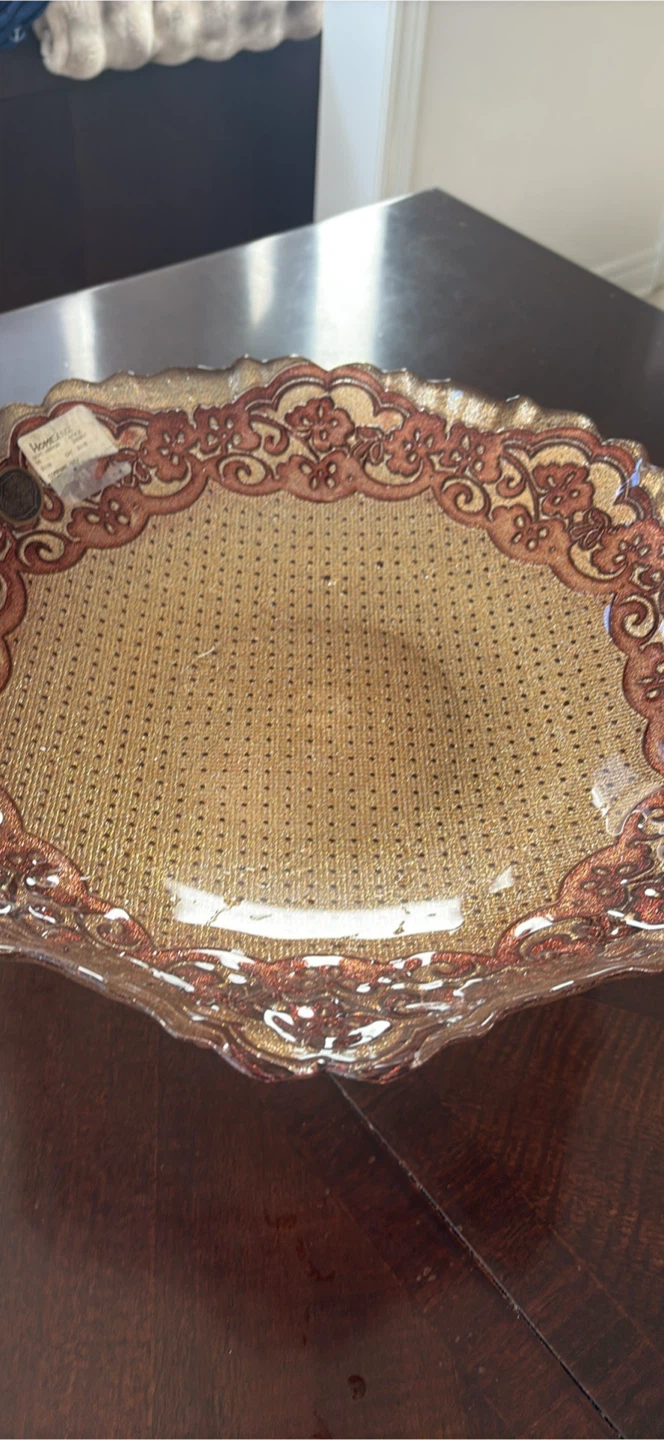 HomeSense Decorative Glass Pedestal Bowl
