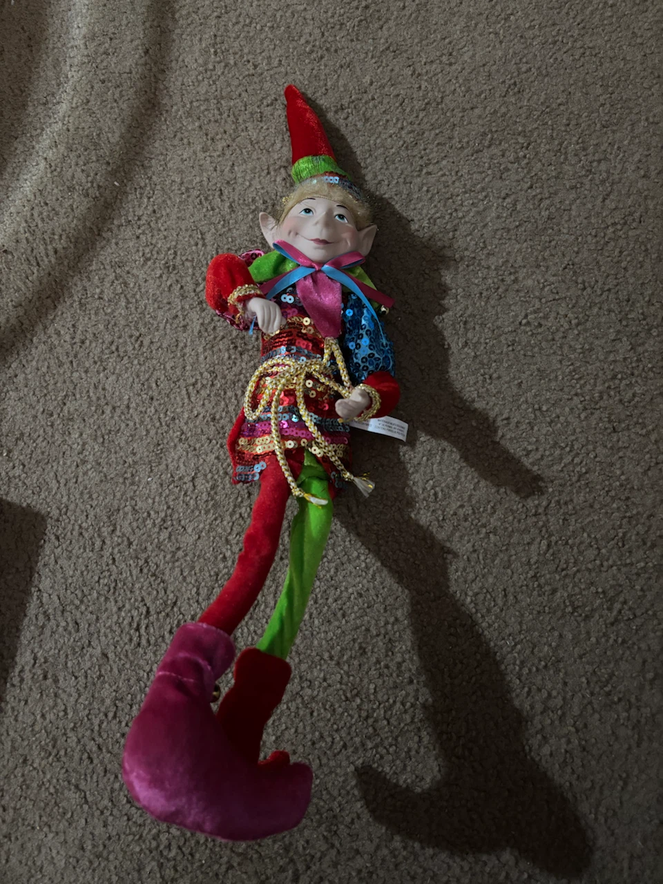 NEW DECORATIVE JESTER ELF BENDABLE DECOR