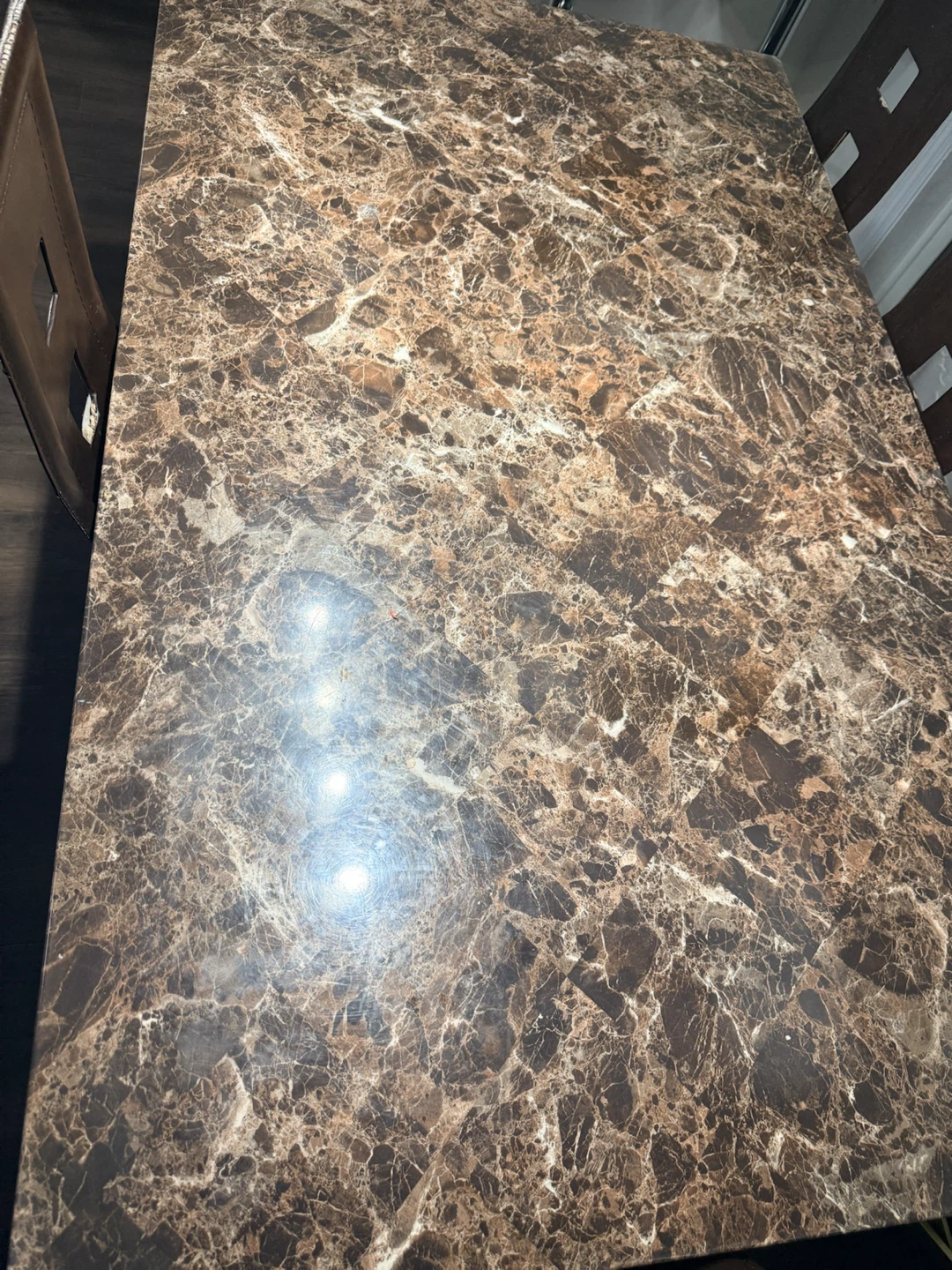 Faux Marble Top Dining Table - photo 3