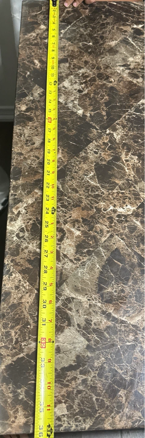 Faux Marble Top Dining Table
