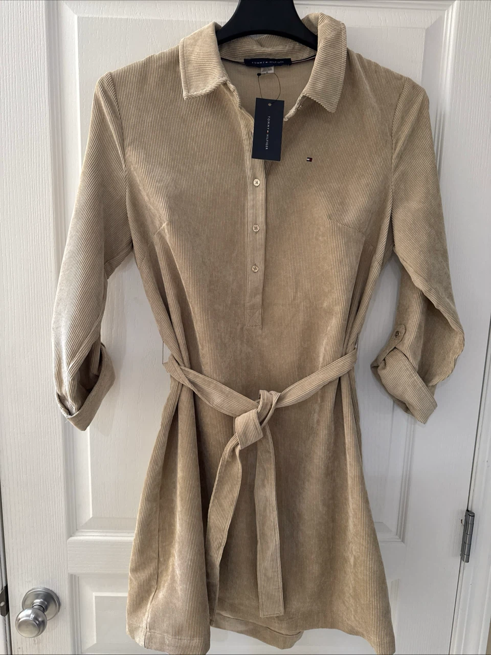 New Tommy Hilfiger Corduroy Shirt Dress Size 10
