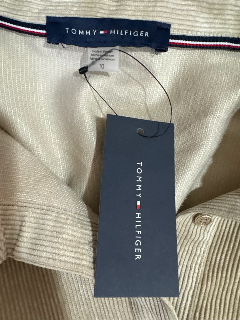 New Tommy Hilfiger Corduroy Shirt Dress Size 10 - photo 4