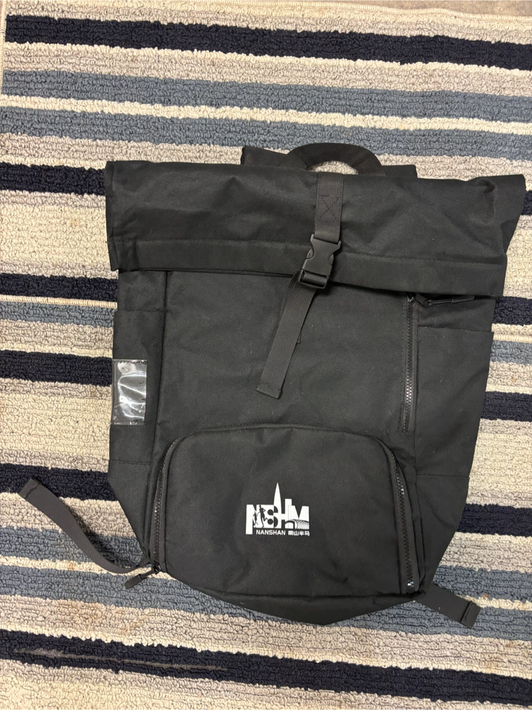 Nanshan 5th Anniversary Black Roll-Top Backpack