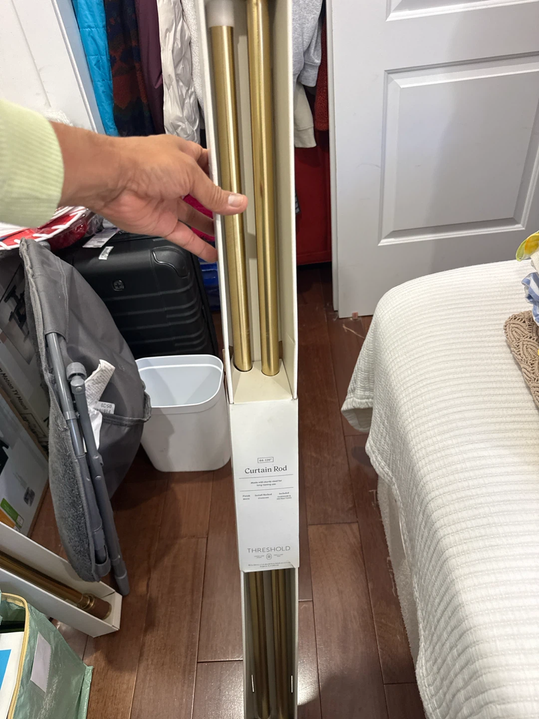 Threshold Brass Curtain Rod 66-120" - photo 2