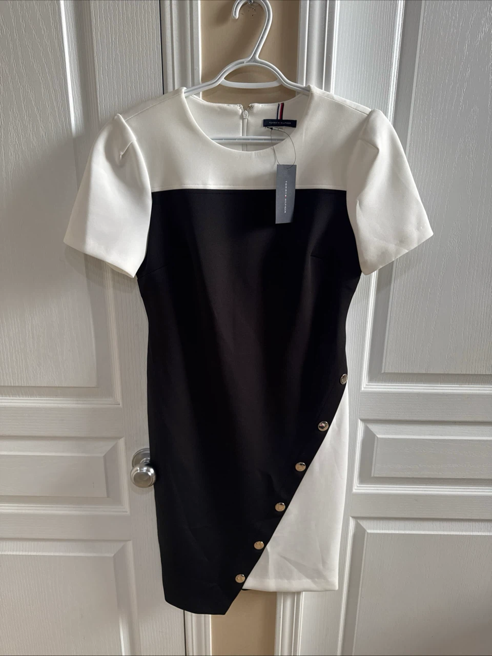New Tommy Hilfiger Women's Dress, Black and White, Size 8