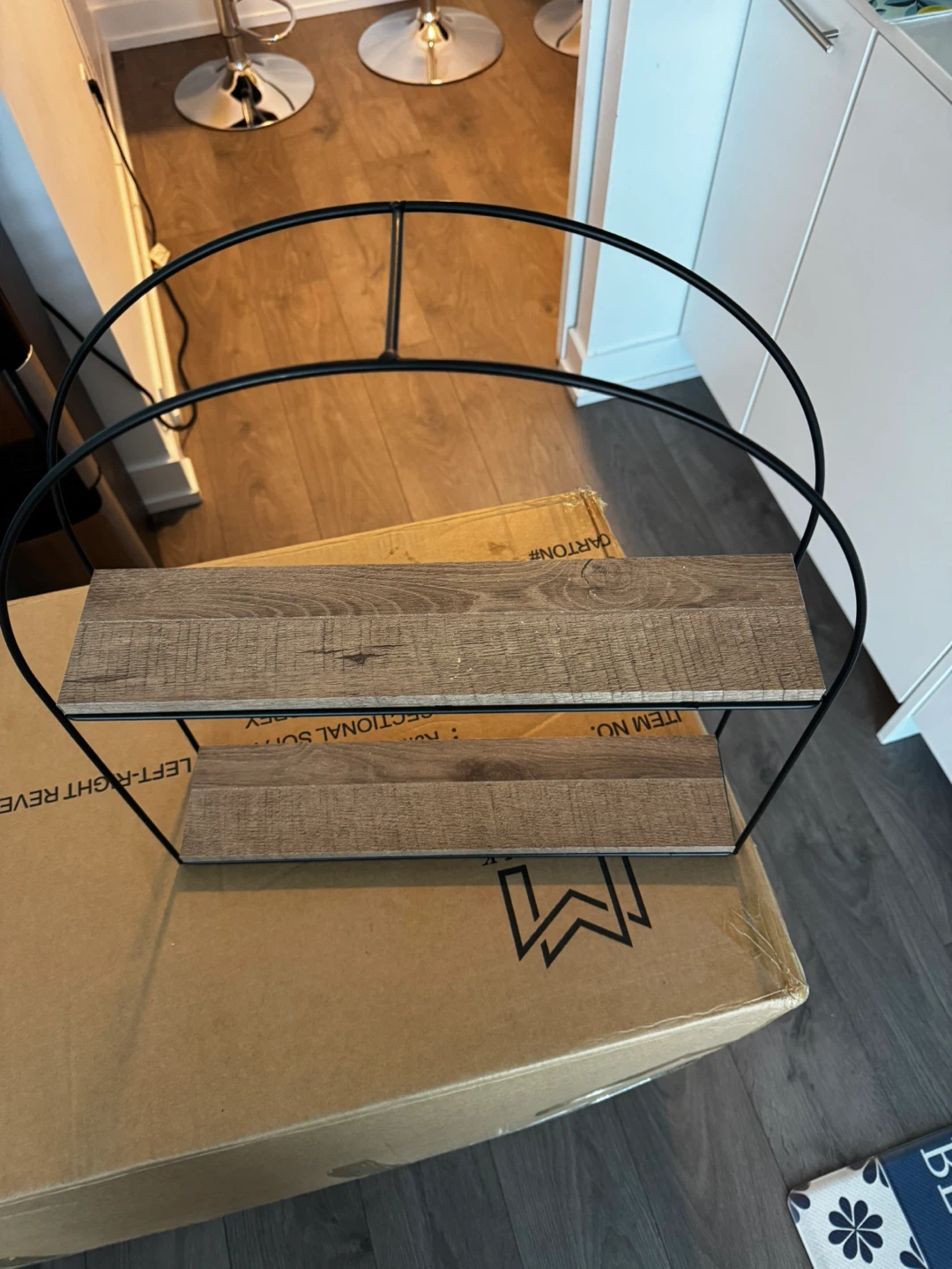 Two-Tier Arch Wall Shelf