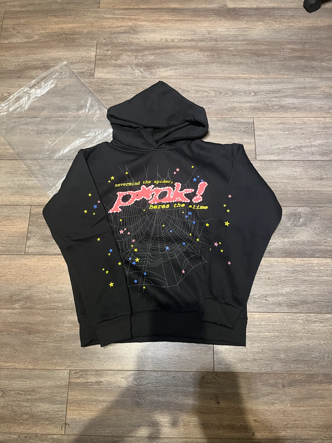 SP5DER Black and pink Hoodie - photo 2