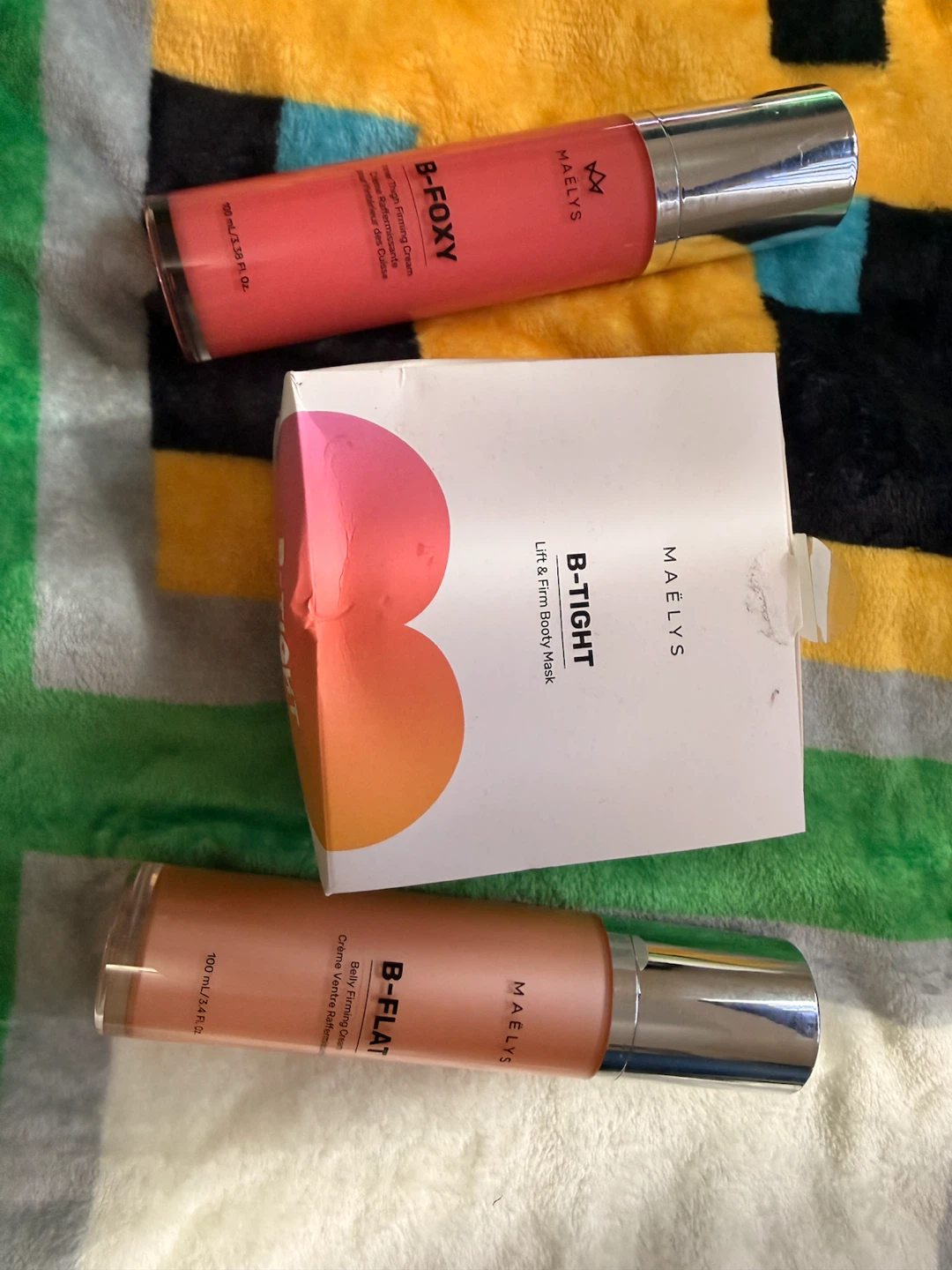 Maelys B-Foxy, B-Flat, and B-Tight Skincare Set