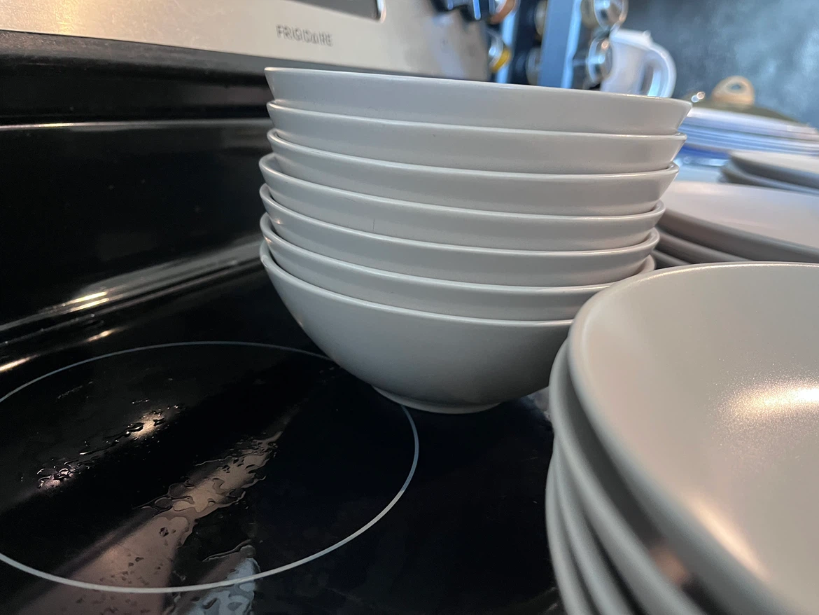 IKEA Set of Light Grey Dinnerware - photo 4