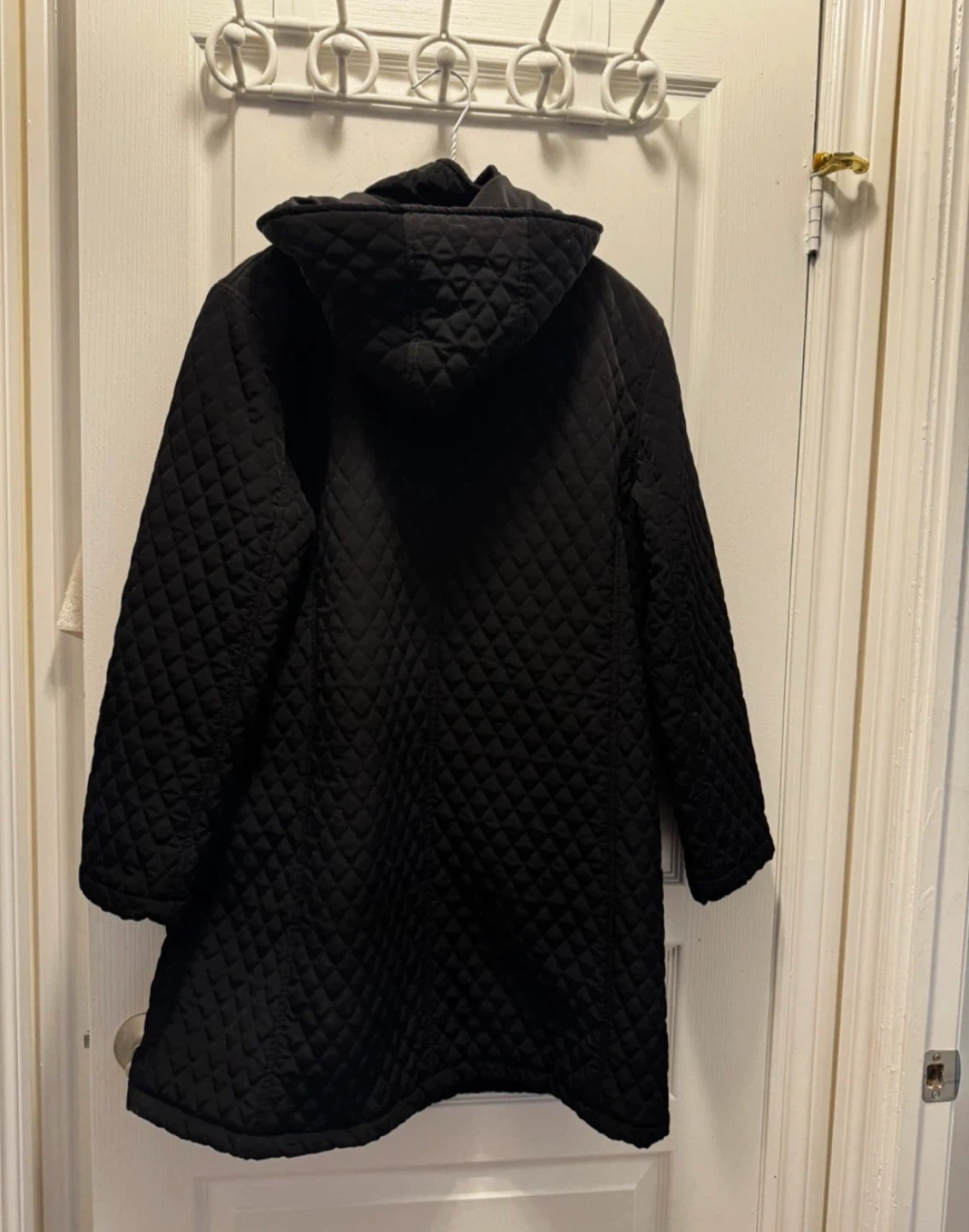Portrait Black Quilted Coat Size 15/16 - photo 2