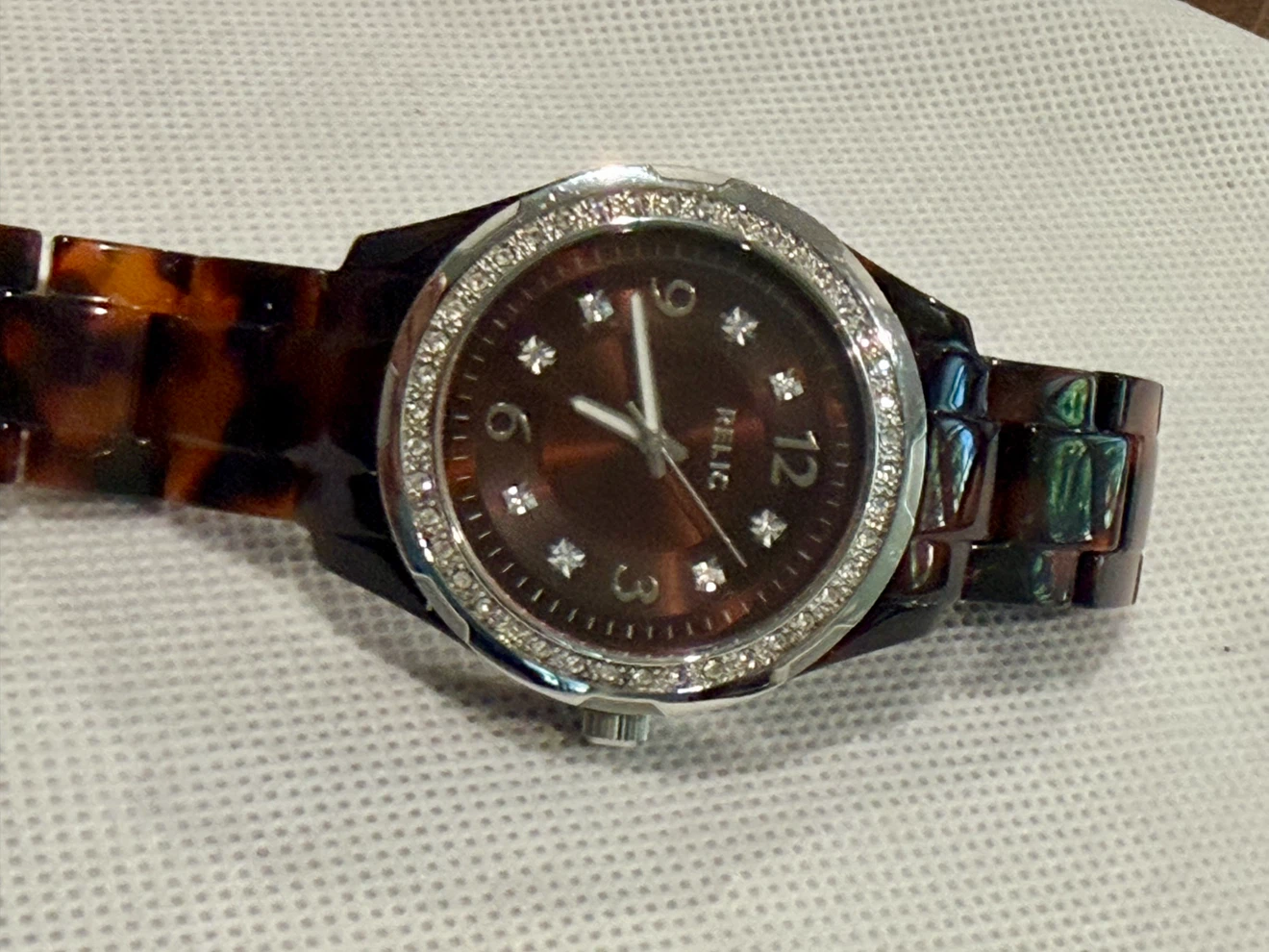 Relic Tortoiseshell Watch Model ZR11893 new battery - photo 3