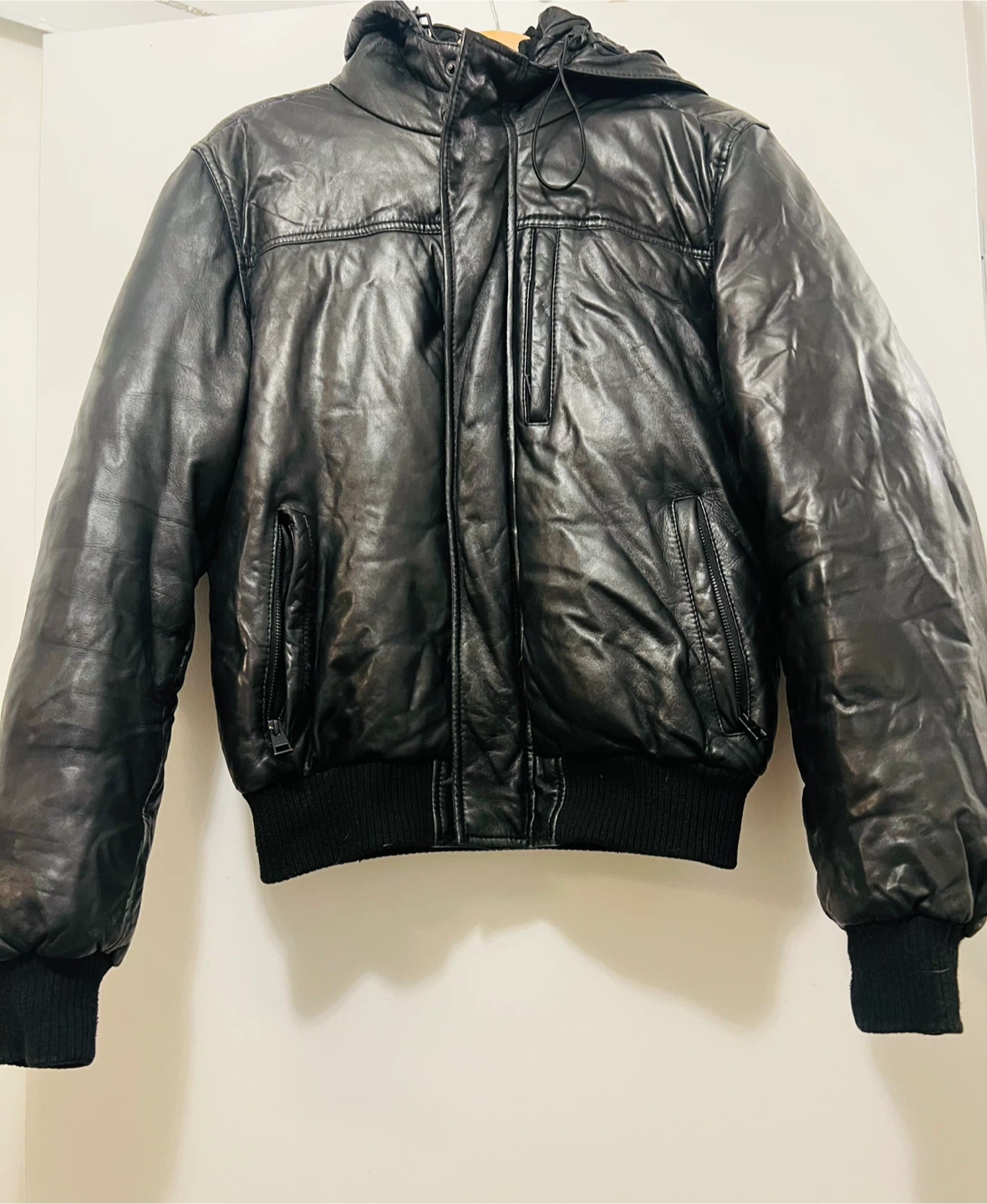 Danier Leather Hooded Winter Bomber