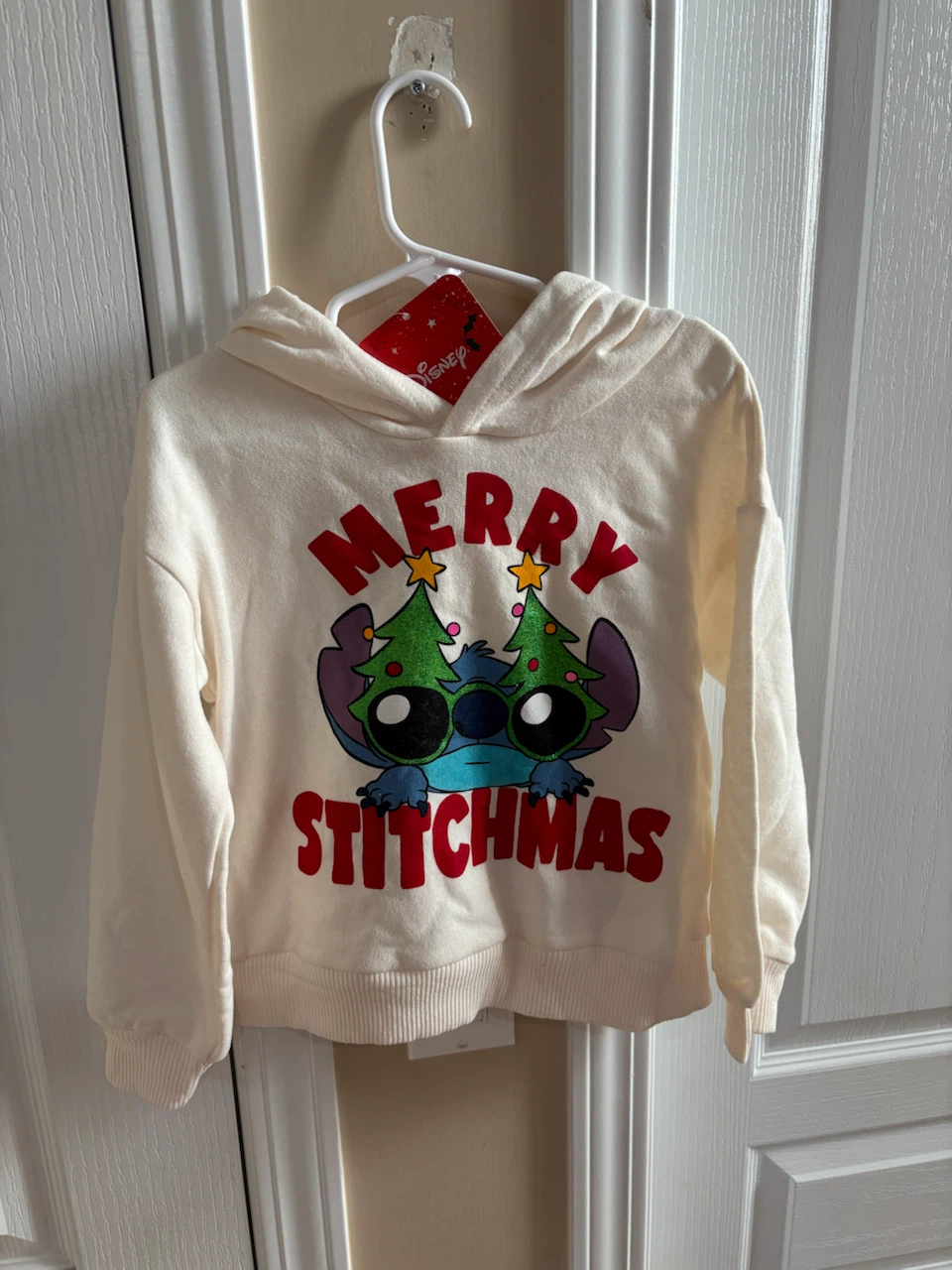 New Disney Merry Stitchmas Hoodie size 4