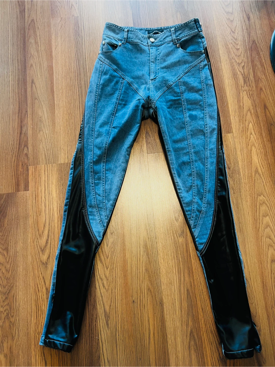 Manière De Voir Vegan Leather Jeans - photo 3