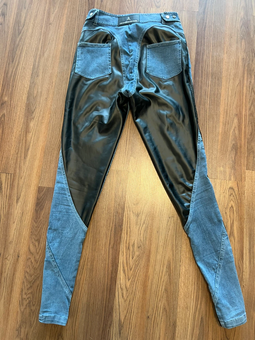 Manière De Voir Vegan Leather Jeans - photo 4