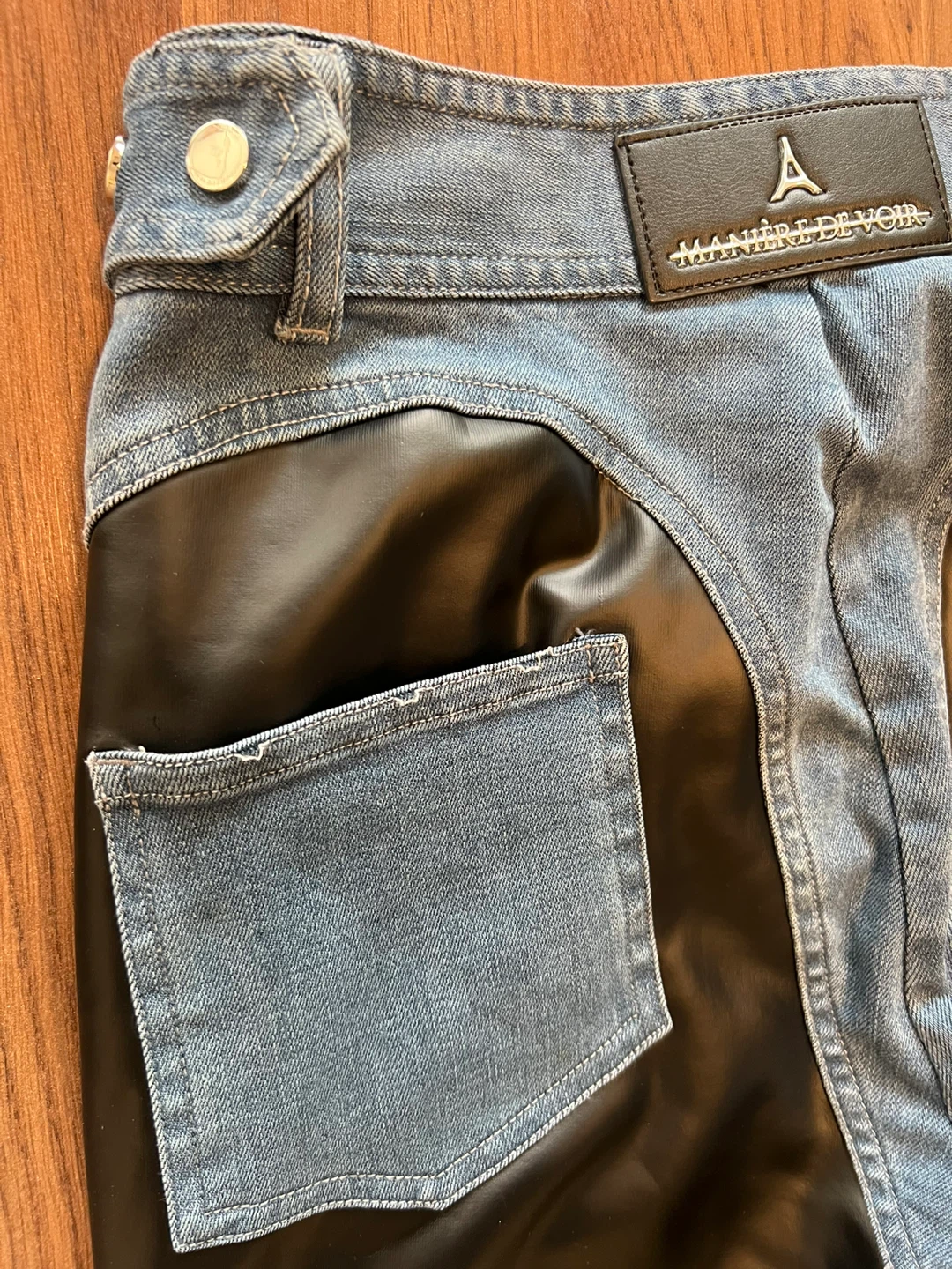 Manière De Voir Vegan Leather Jeans - photo 5