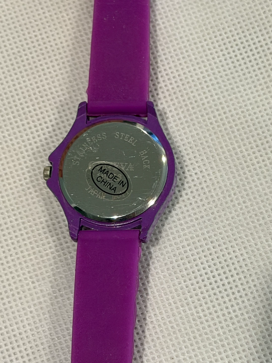 Geneva Purple Silicone Analog Watch - photo 2