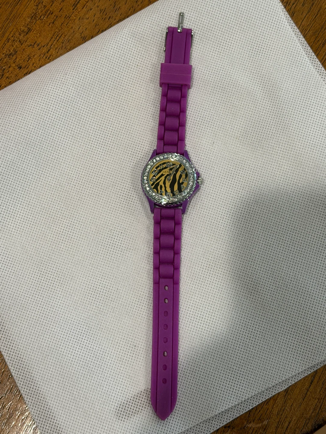Geneva Purple Silicone Analog Watch - photo 5
