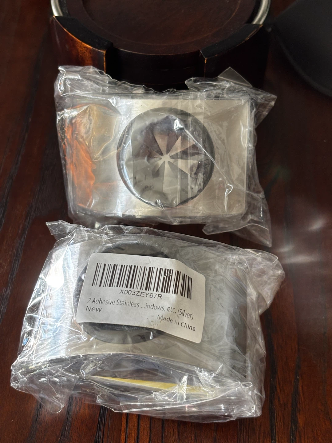 2-Pack Adhesive Stainless Steel Holders