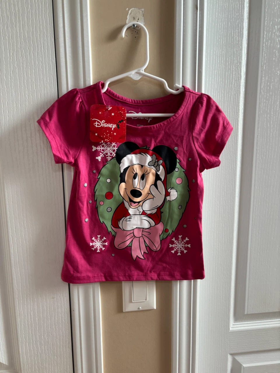 Disney Minnie Mouse Christmas Girls  T-Shirt