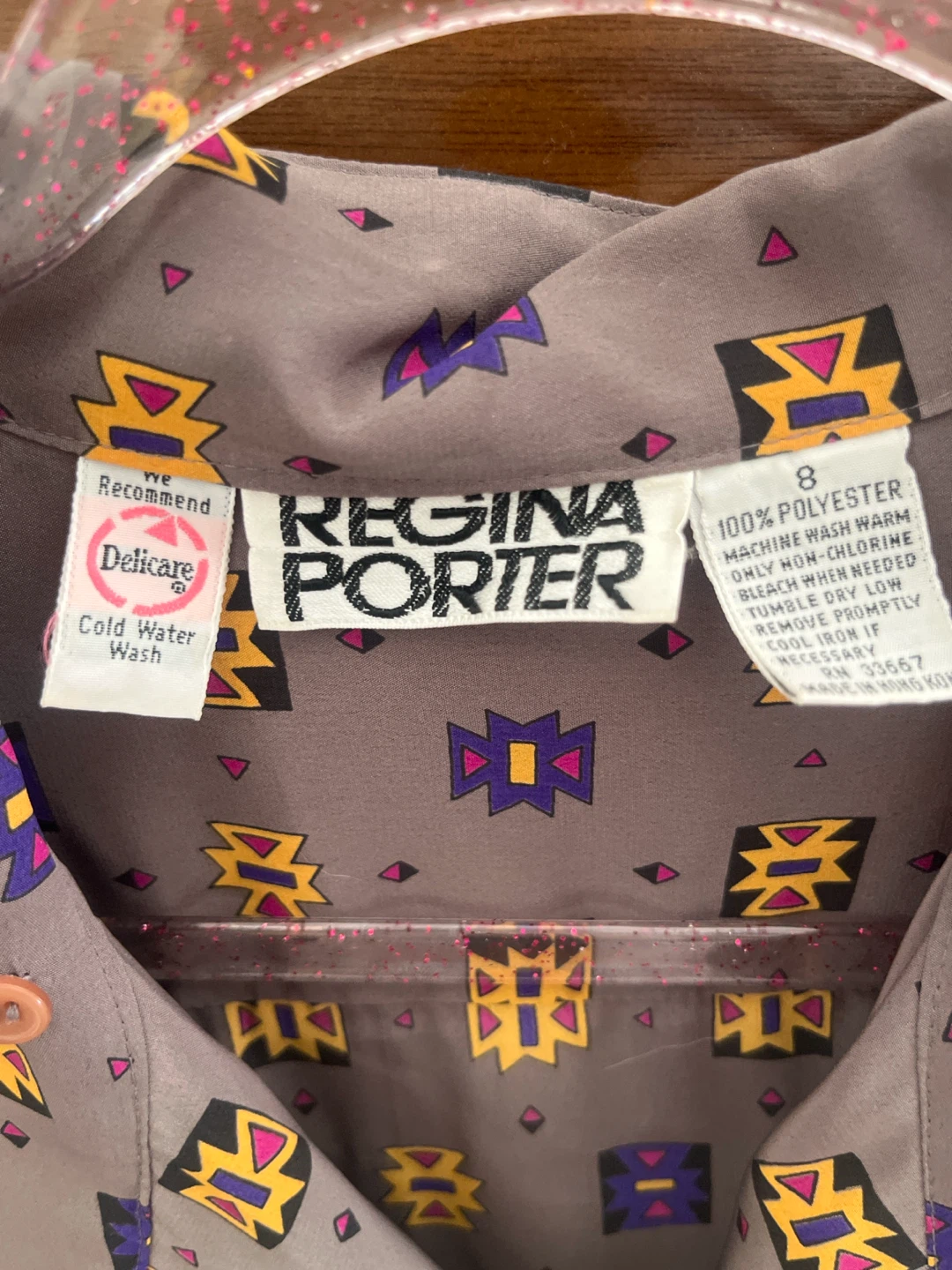 Vintage Regina Porter POP Pattern Blouse - photo 2